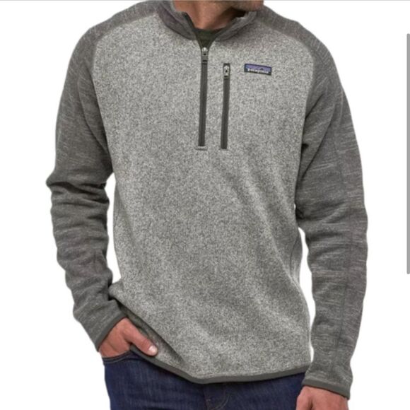 Patagonia Better Sweater 1/4 Zip Fleece Pullover Gray XL